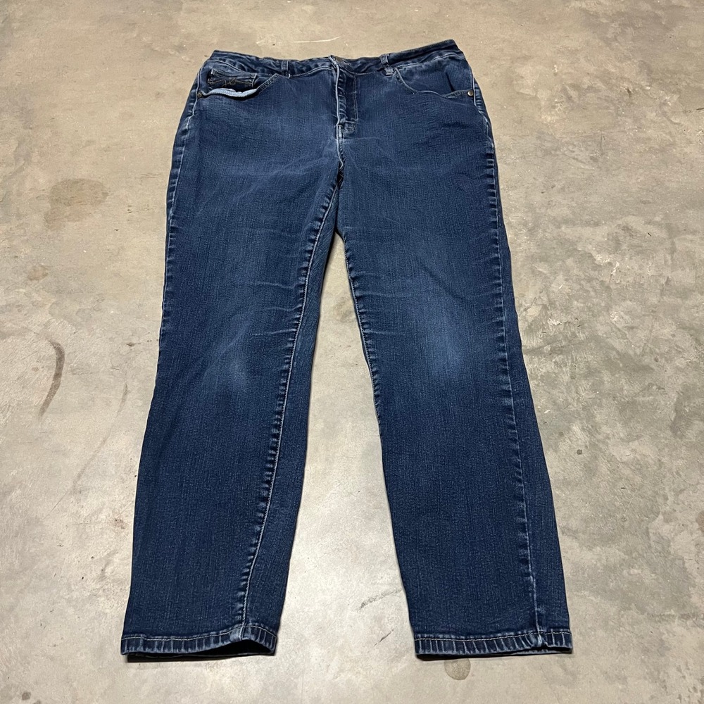 Judy Blue Mom Jeans Dark Wash High Rise Tapered Leg JB88273 Plus Size 18W